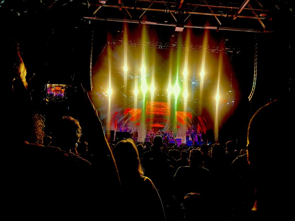 Tedeschi Trucks Band stage lighting far away