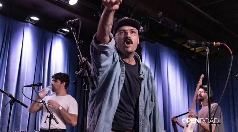 Smidley's Record release party at Off Broadway. Conor Murphy gives a fist pump.